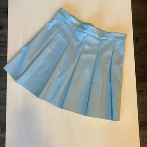 Light blue Faux leather skirt, size S